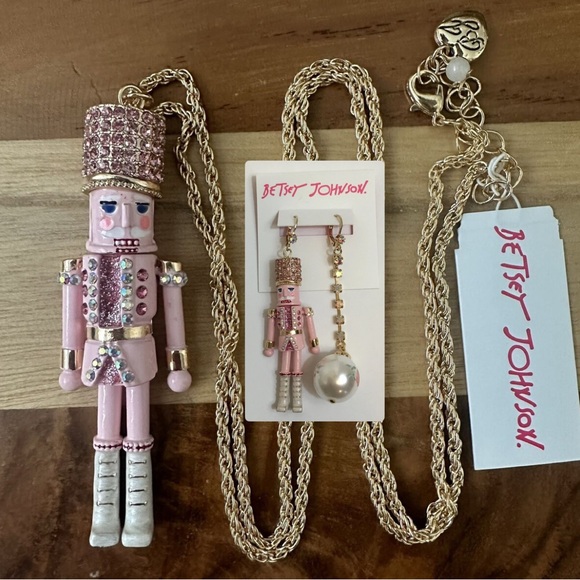 Betsey Johnson Jewelry - Betsey Johnson Nutcracker Necklace and Earrings Set ❤️